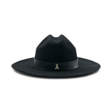 Cappello donna cowboy in feltro con catena