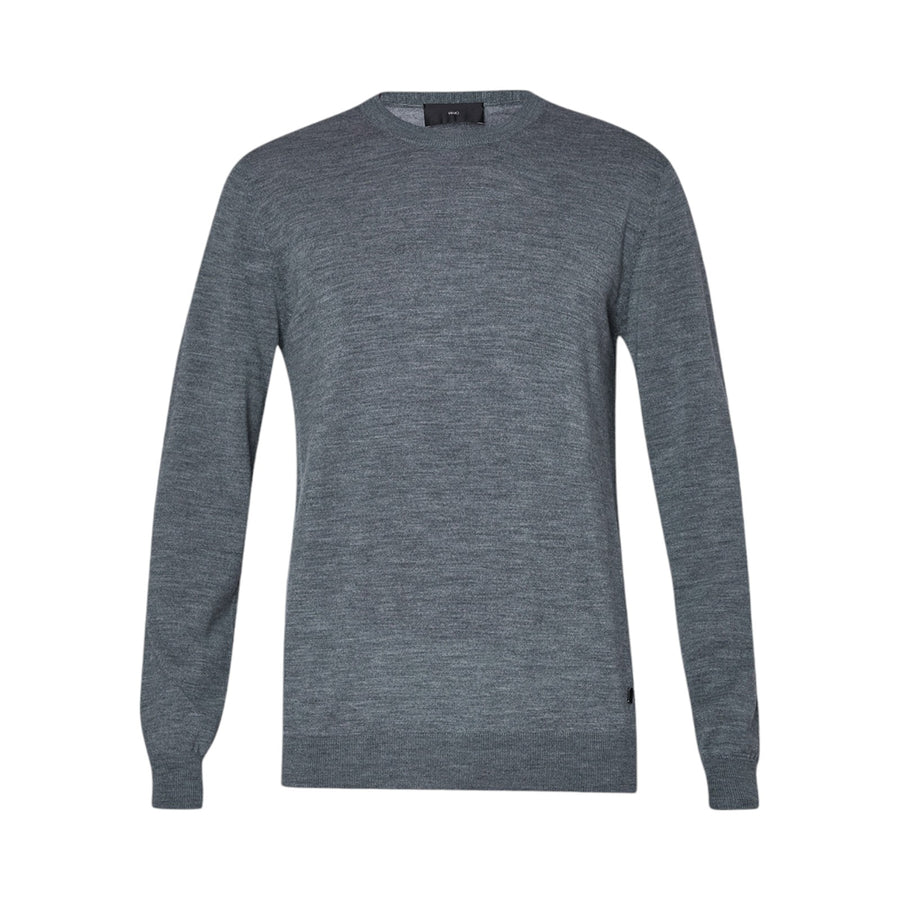 Pullover grigio in lana uomo