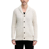 Cardigan uomo mélange a trecce