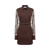 Abito donna in cotone e pizzo