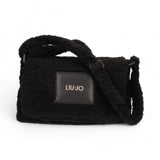 Tracolla donna in morbido tessuto nera