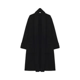 Cappotto donna in maglia ricamato a mano