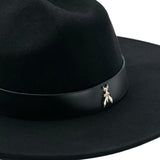 Cappello donna cowboy in feltro con catena