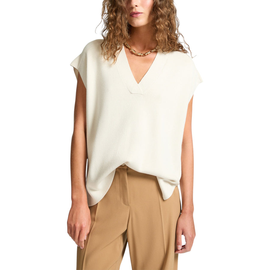 Gilet donna scollato a V