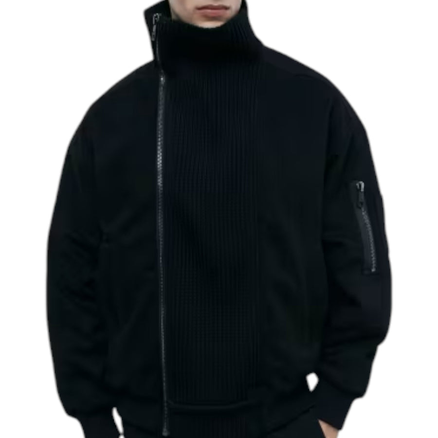 Bomber uomo over con doppia chiusura