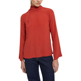 Blusa donna fluida con spacchi