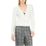 Cardigan donna in lana con strass