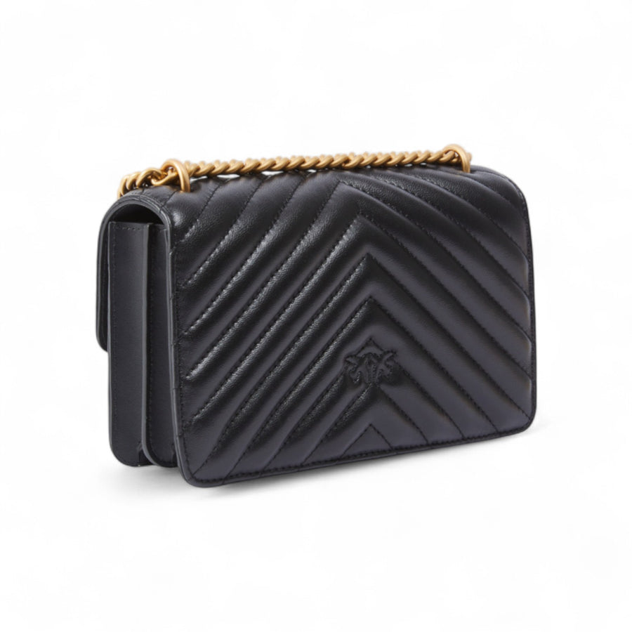 Borsa a tracolla piccola Love Bag in nappa matelassé