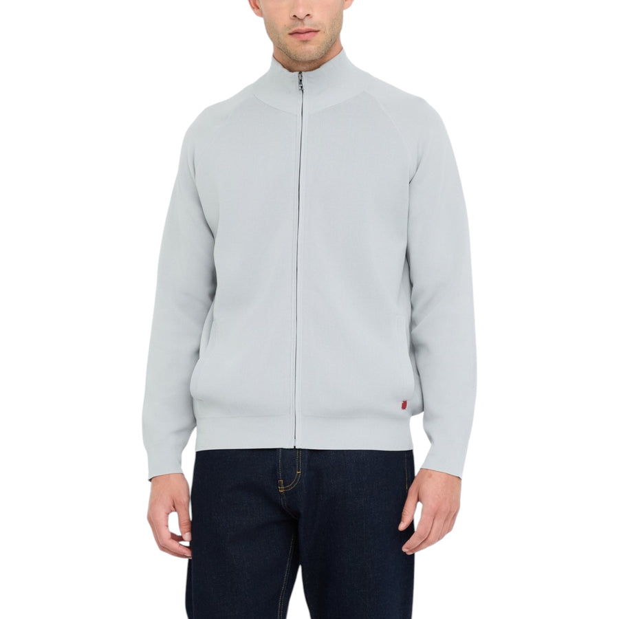 Cardigan uomo in cotone con zip