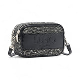Borsa donna piccola chevron con paillettes