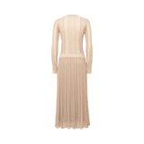 Abito donna lungo in maglia lurex rigata