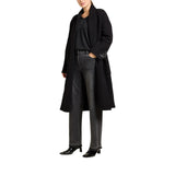 Cappotto donna in maglia ricamato a mano