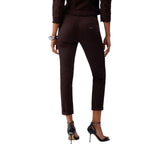 Pantaloni donna skinny con risvolto