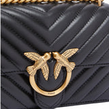 Borsa a tracolla piccola Love Bag in nappa matelassé