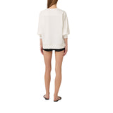 Felpa donna in jersey con cut-out