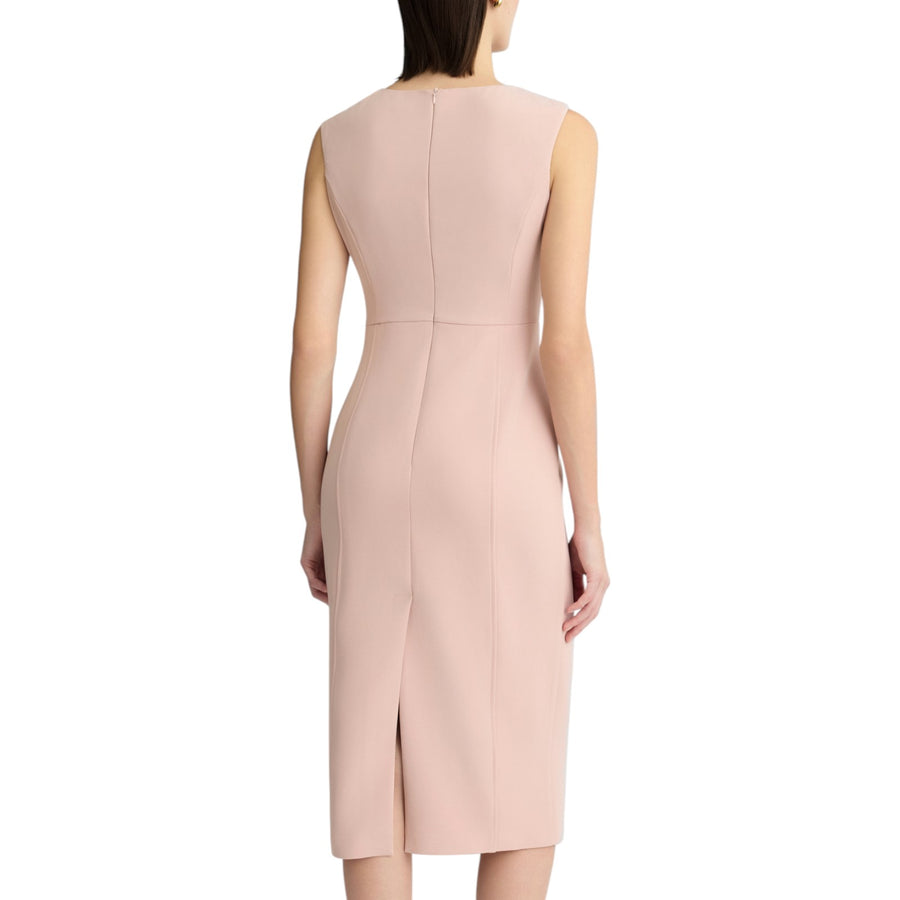 Tubino donna rosa in crêpe