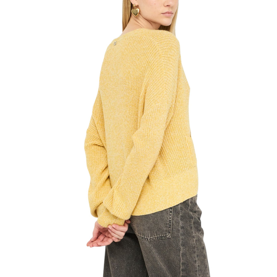 Cardigan donna con bottoni gioiello