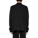 Camicia uomo con cappuccio in lana e cashmere