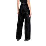 Jeans donna flare con spalmature