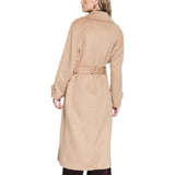 Trench donna in panno misto lana