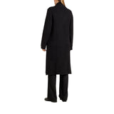 Cappotto donna in maglia ricamato a mano