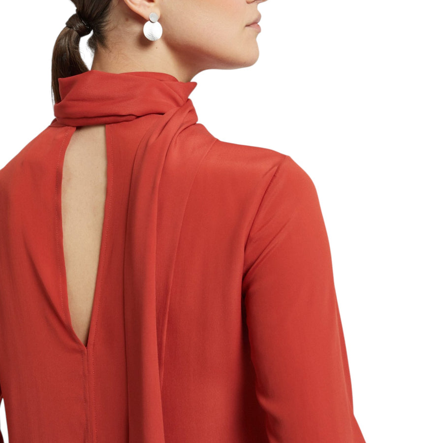 Blusa donna fluida con spacchi