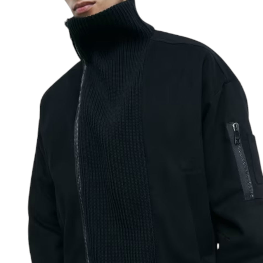 Bomber uomo over con doppia chiusura