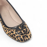 Ballerine donna stampa animalier con logo Love Birds