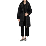 Giacca donna imbottita lunga con cappuccio