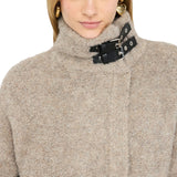 Cappotto donna in maglia bouclé