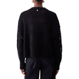 Maglia donna con perline e traforature