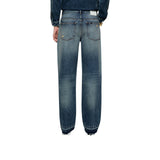 Jeans donna donna destroyed con spille gioiello