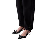 Pantaloni donna balloon in punto milano