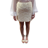 Minigonna donna con rose