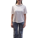 T-shirt donna con dettaglio gioiello