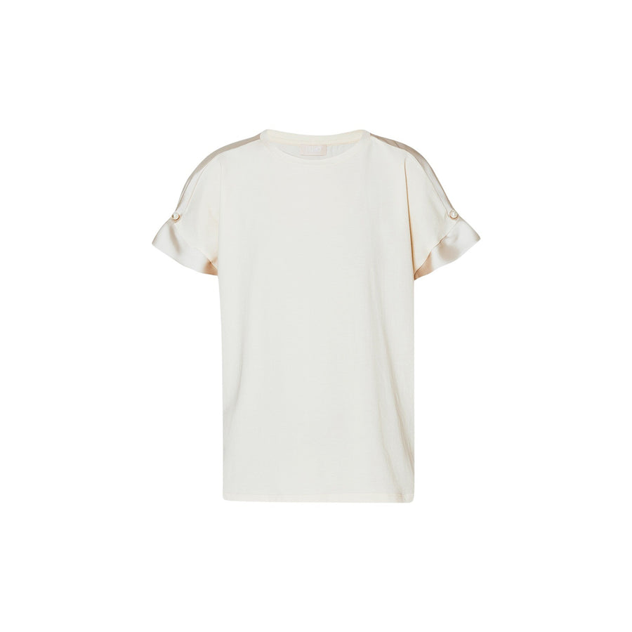 T-shirt donna con perle