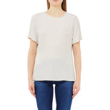 T-shirt donna in viscosa a maniche corte