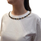 T-shirt donna con dettaglio gioiello