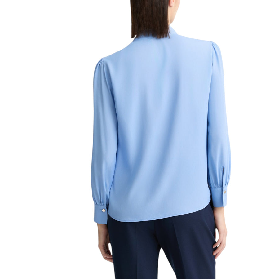 Camicia donna azzurra in viscosa