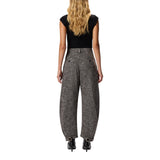 Pantaloni donna balloon in flanella