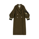 Cappotto donna forest green