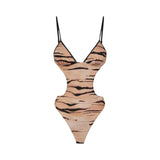 Costume donna con stampa tigre