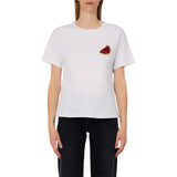 T-shirt donna con patch