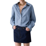 Camicia donna con inserto in pizzo