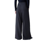 Pantaloni donna palazzo con ricami gioiello
