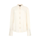 Camicia donna con bottoni logati