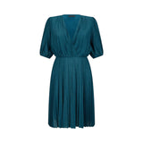 Abito donna corto elegante plissé