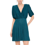 Abito donna corto elegante plissé