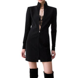 Abito donna corto con cut-out