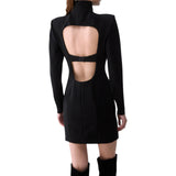 Abito donna corto con cut-out